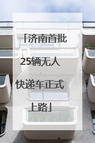 济南首批25辆无人快递车正式上路