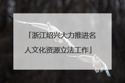 浙江绍兴大力推进名人文化资源立法工作