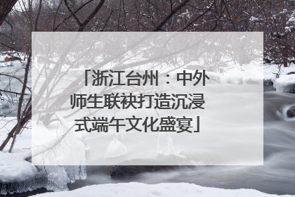 浙江台州：中外师生联袂打造沉浸式端午文化盛宴