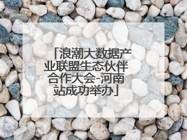 浪潮大数据产业联盟生态伙伴合作大会-河南站成功举办