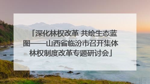 深化林权改革 共绘生态蓝图——山西省临汾市召开集体林权制度改革专题研讨会