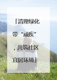 清理绿化带“顽疾”，共筑社区宜居环境