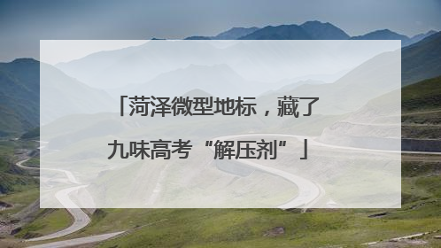 菏泽微型地标，藏了九味高考“解压剂”