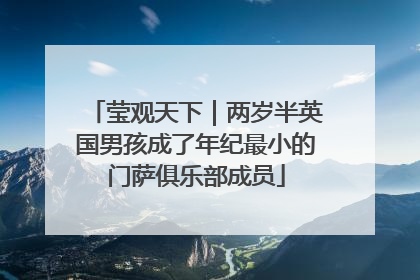 莹观天下｜两岁半英国男孩成了年纪最小的门萨俱乐部成员