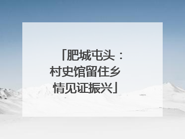 肥城屯头：村史馆留住乡情见证振兴