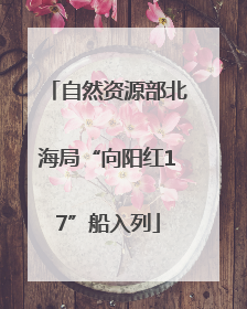 自然资源部北海局“向阳红17”船入列