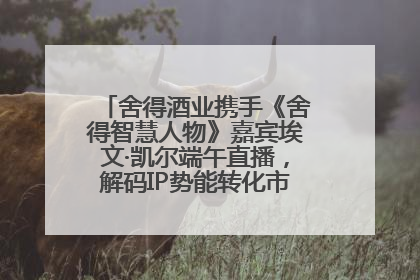 舍得酒业携手《舍得智慧人物》嘉宾埃文·凯尔端午直播,解码IP势能转化市场销量的有效路径