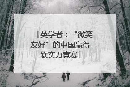 英学者：“微笑友好”的中国赢得软实力竞赛