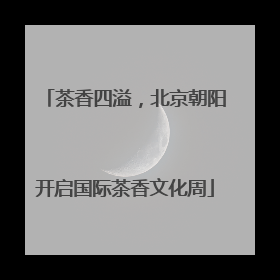 茶香四溢，北京朝阳开启国际茶香文化周