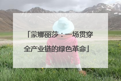 蒙娜丽莎：一场贯穿全产业链的绿色革命