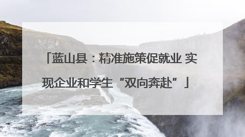 蓝山县：精准施策促就业 实现企业和学生“双向奔赴”