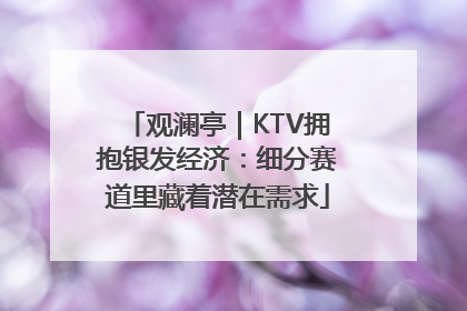 观澜亭｜KTV拥抱银发经济：细分赛道里藏着潜在需求