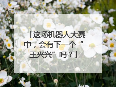这场机器人大赛中，会有下一个“王兴兴”吗？