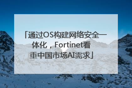 通过OS构建网络安全一体化，Fortinet看重中国市场AI需求