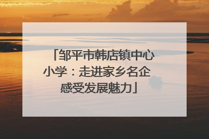 邹平市韩店镇中心小学：走进家乡名企 感受发展魅力