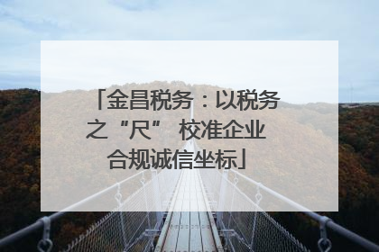 金昌税务：以税务之“尺” 校准企业合规诚信坐标