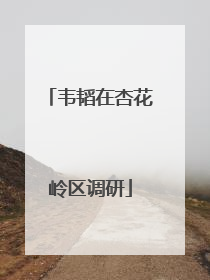韦韬在杏花岭区调研