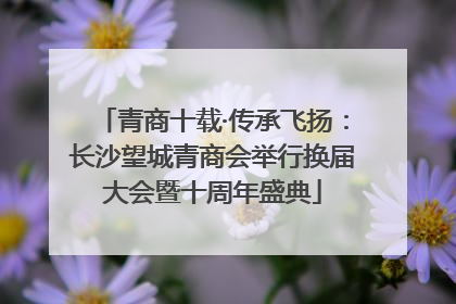 青商十载·传承飞扬：长沙望城青商会举行换届大会暨十周年盛典