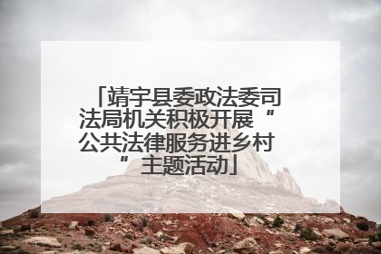 靖宇县委政法委司法局机关积极开展“公共法律服务进乡村”主题活动