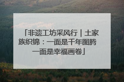 非遗工坊采风行｜土家族织锦：一面是千年图腾 一面是幸福画卷