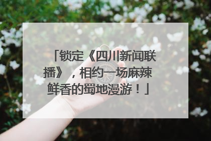 锁定《四川新闻联播》，相约一场麻辣鲜香的蜀地漫游！