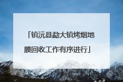 镇沅县勐大镇烤烟地膜回收工作有序进行