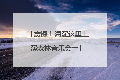 震撼！海淀这里上演森林音乐会→