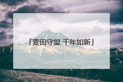 麦田守望 千年如新