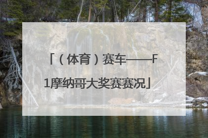（体育）赛车——F1摩纳哥大奖赛赛况