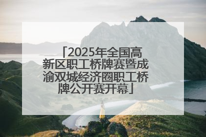2025年全国高新区职工桥牌赛暨成渝双城经济圈职工桥牌公开赛开幕