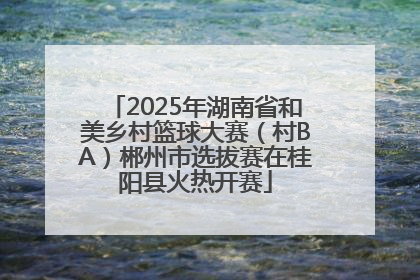 2025年湖南省和美乡村篮球大赛（村BA）郴州市选拔赛在桂阳县火热开赛