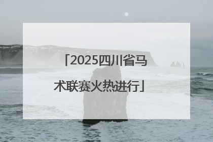 2025四川省马术联赛火热进行