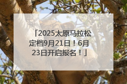 2025太原马拉松定档9月21日！6月23日开启报名！
