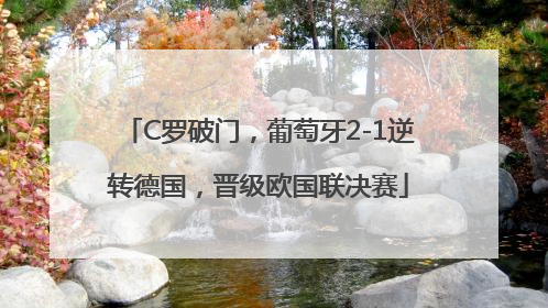 C罗破门，葡萄牙2-1逆转德国，晋级欧国联决赛