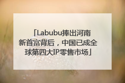 Labubu捧出河南新首富背后，中国已成全球第四大IP零售市场